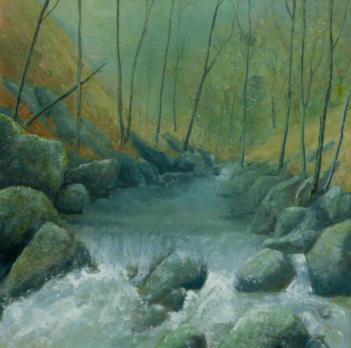 Killeen, Earl Grenville, That Place, Watercolor, $1400, 8x8"