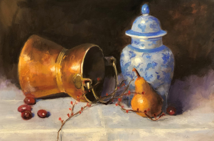 Schirmeier, Beverly, Copper Glow, Pastel, $825, 12x18"