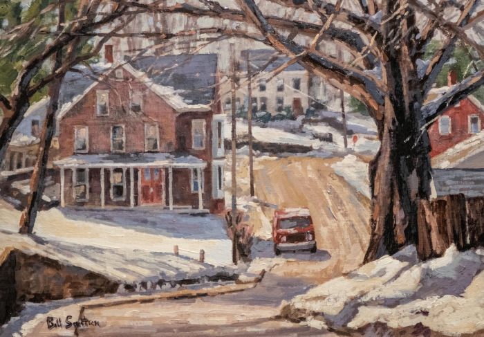 Sonstrom, Bill, Slippery Hill, Oil, $1100, 14x20"