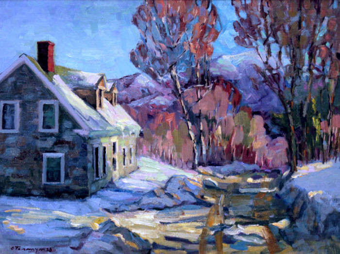 Termyn, Susan, Mountain Road, March, Oil on Linen, $2800, 18x24"