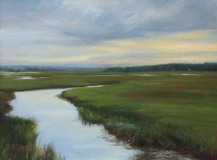 Gilberto, Donna, Old Saybrook Marshland, Oil, $1200, 12x16"