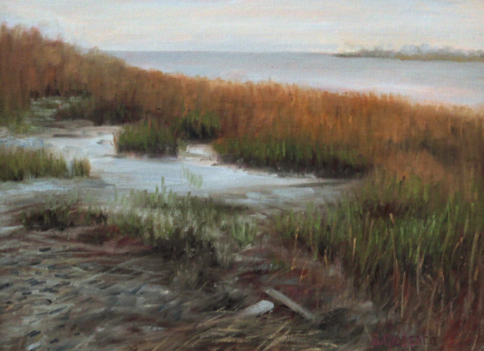 Gilberto, Donna, Fenwick Marshland, Oil, $1200, 12x16"