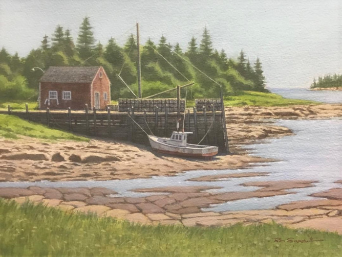 Saporito, Ron, Down East, WC/ Acrylic, $975, 9x13"