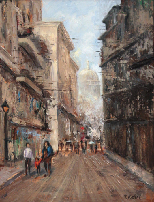 Kahrl, Randie, EL Capitolio, Havana, Oil, $995, 12x16"