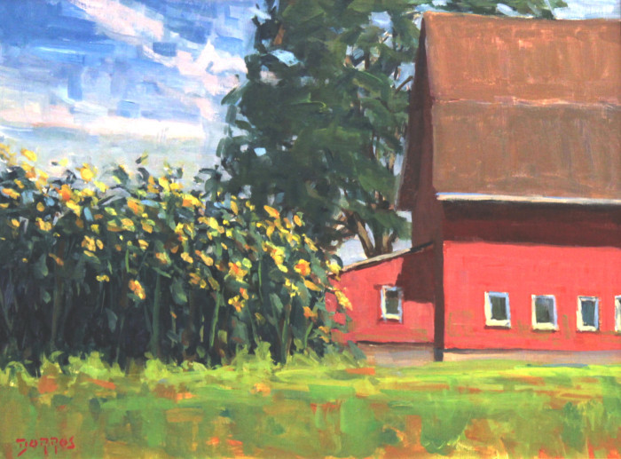 Dorros, Ken, Sunflowers, Oil, $950, 12x16"