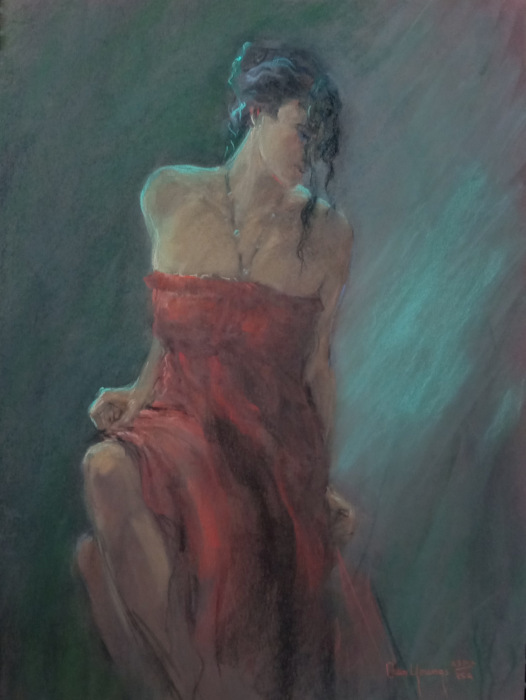 Youngs, Cean, No One Knows, Pastel, $8500, 18x24"