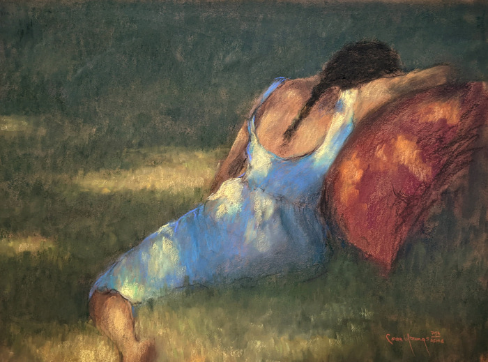 Youngs, Cean, Asleep Beneath the Moon, Pastel, $8500, 18x24"