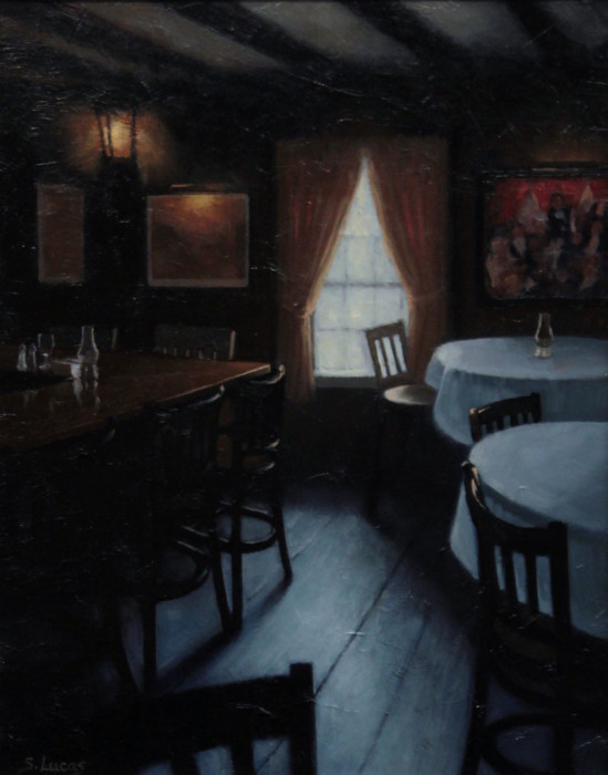 Lucas, Sarah Stifler, White House Tavern, Oil, $1900, 14x11"