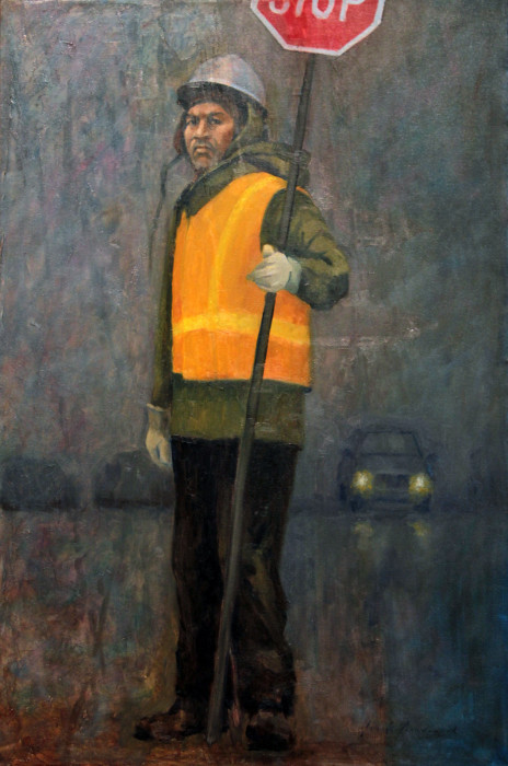 Broderick, Jack, Stop, Oil, $3800, 36x24"