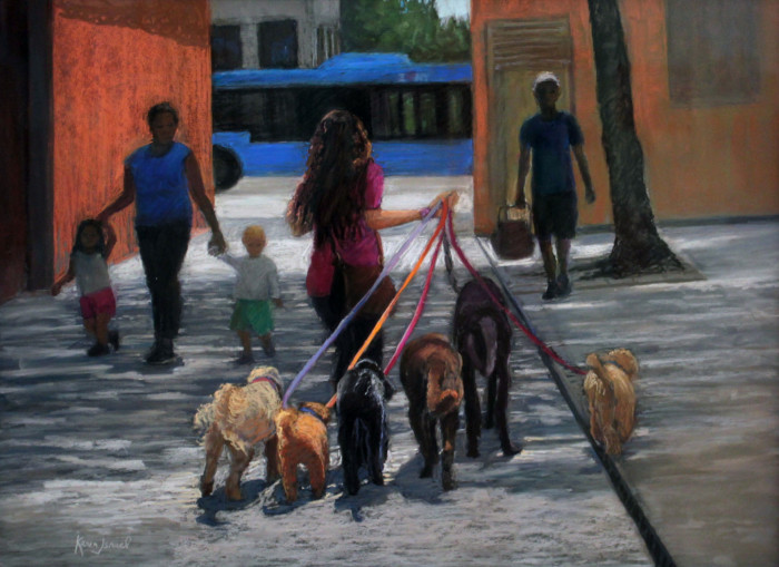 Israel, Karen, Day Trippers, Pastel, $2200, 22x28"