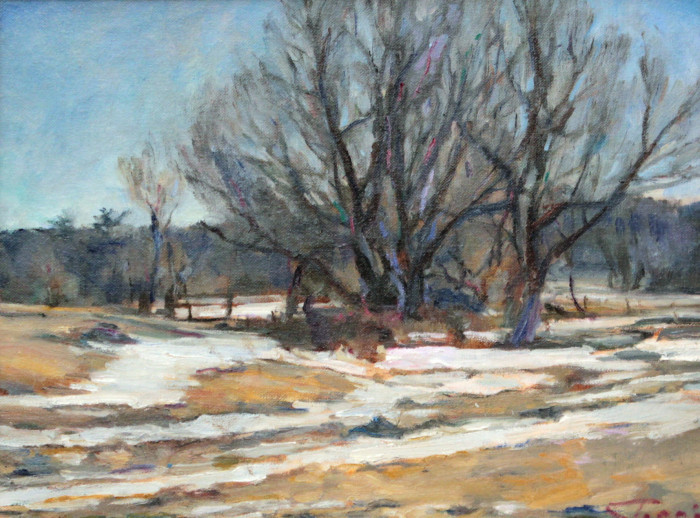Shane, Shauna, Late Snow, Oil, $1000, 14x18"