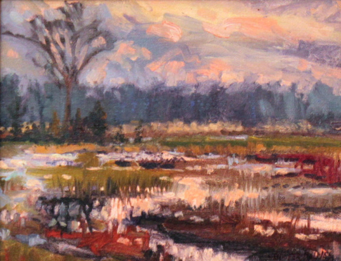 Holmes, Jennifer, Marsh Walk, Oil, $900, 8x10"