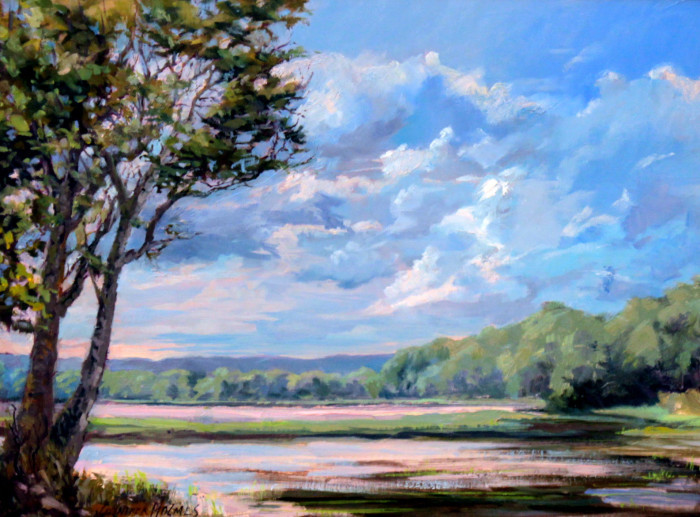 Holmes, Jennifer, River Road View, Oil, $1600, 12x16"