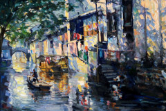 Zhang, Christopher, Spring in Suzhou, Oil, $5900, 24x30"