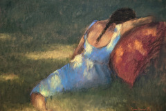 Youngs, Cean, Asleep Beneath the Moon, Pastel, $8500, 18x24"