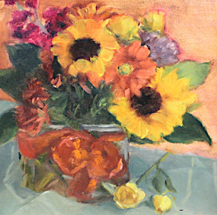 Lewis-Suzanne-Sunflower-Bouquet-oil-250-10x10