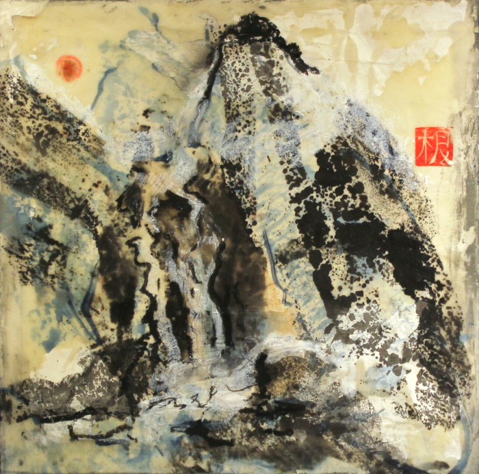 Mansell-Catherine-Cragged-Mountain-Encaustic-ink-375-14x13