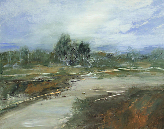 Ponelli-Karen-Walk-near-the-Beach-acrylic-650-16x20