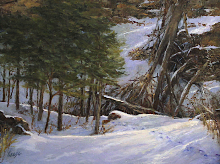 Reese-Pamela-1st-Footprint-in-the-Glen-oil-1200-16x20