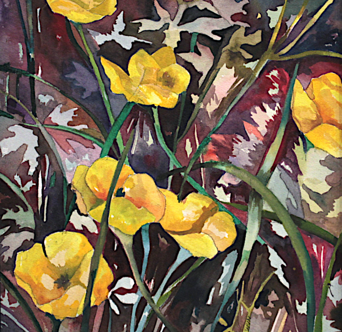 Van-Nes-Buttercups-and-Grasses-wc-400-16x18