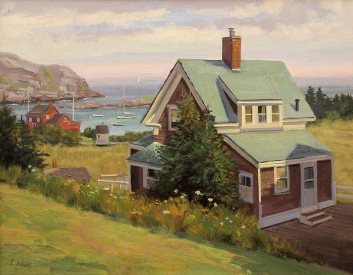 Adkins View From Horn Hill Monhegan