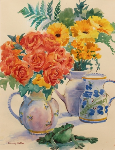 Webber Daisies Frogs and Roses