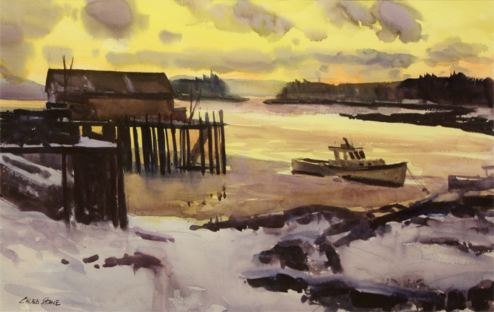 StoneCalebWinterSunsetPenobscotBay