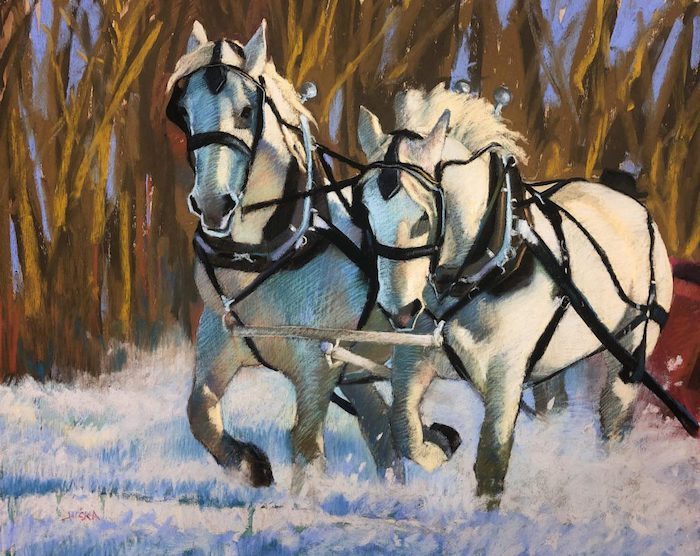 Joseph_ElaineJuska_SleighRide_pastel_16x20_800