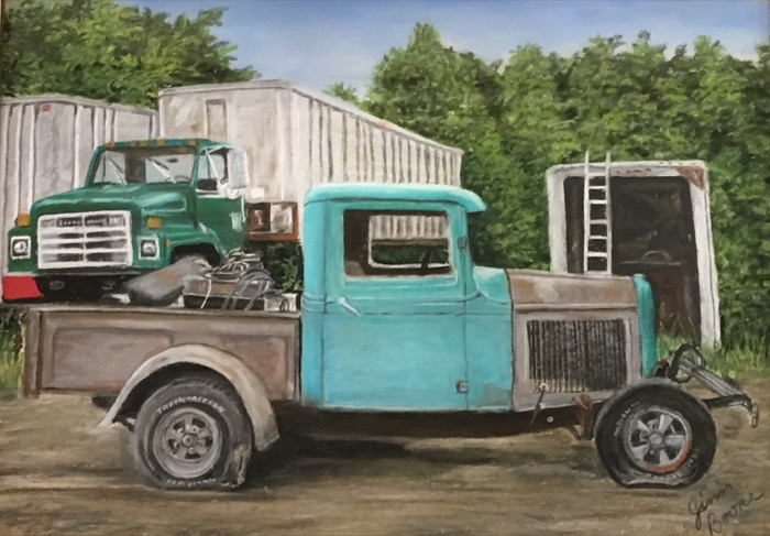 Boone Restoration Project pastel SOLD