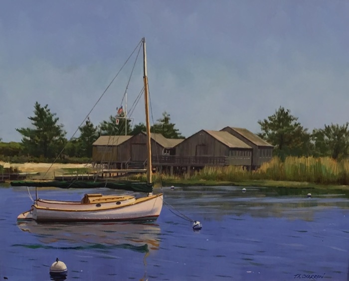 Charron Weekapaug Yacht Club oil