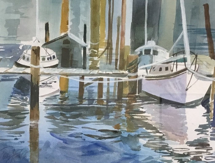Eddy Still Water Reflections watercolor