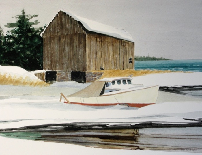Kelbaugh Winter Storage watercolor