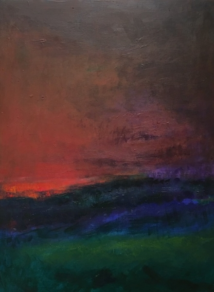 McDonald Walnut Park at Dusk acrylic