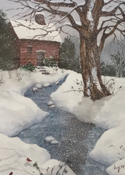 McGee A River Runs Thru watercolor