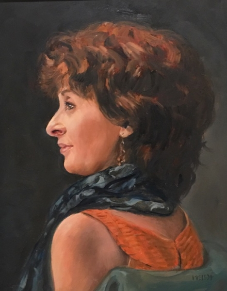 Mellot Portrait of New Beginnings oil
