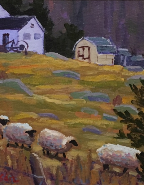 Nebel Burberry Farm Sheep acrylic