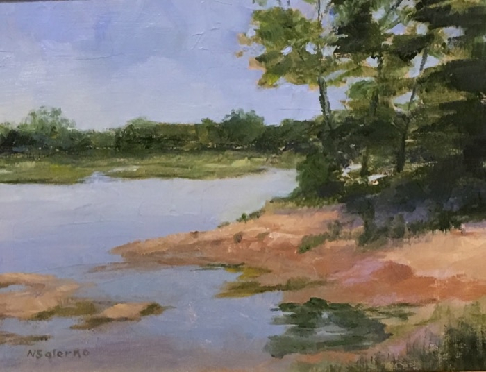 Salerno Across the Marsh acrylic