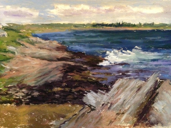 Traskos Rocky Coast pastel