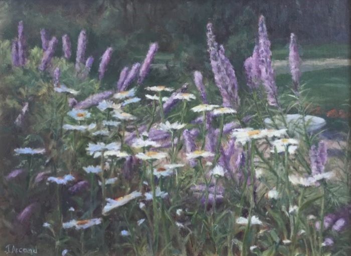 Arcand_Jean_LiatrisAndDaisies_oilonlinen_9x12_300