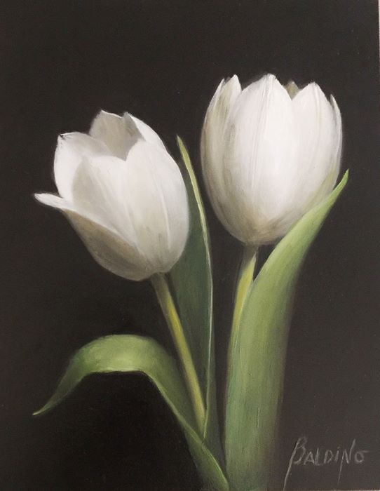 Baldino_Patt_Two-Tulips_oil_10x8_975