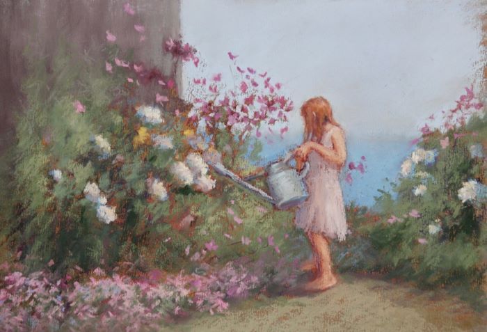 Ballinger_Joann_How-Does-Your-Garden-Grow_pastel_9x12_1500