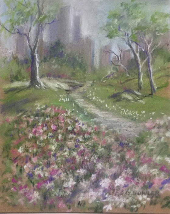 Bowler_Jean_CentralParkSpring_pastel_14x11_290