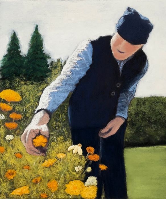 Holtermann_Marianne_The-Old-Gardener_soft-pastel_12x10_350