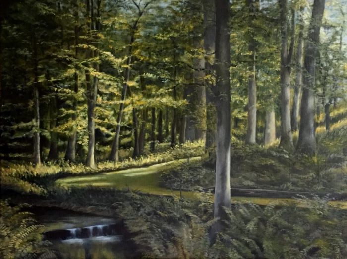 Linehan_Lisa_DappledWoods_oil_20x24_800
