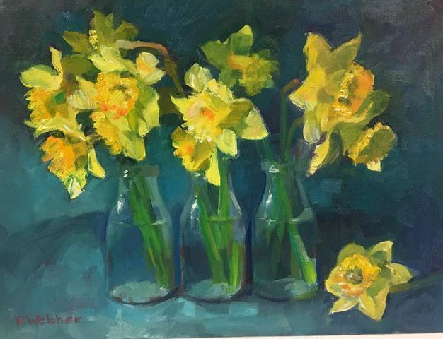 oil painting by Rosemary Webber; 12 x 16" on linen panel; 16 x 20 framed $565