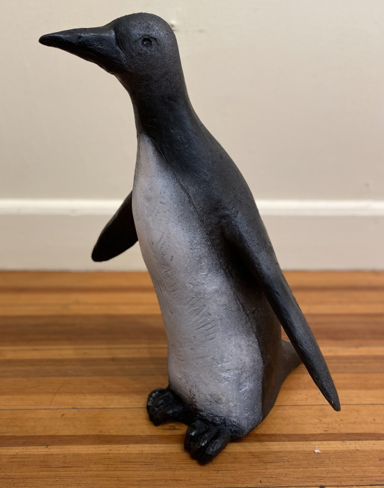 Serena Bates, "Mr. Popper's Penguin", cast stone and fiberglass, $950
