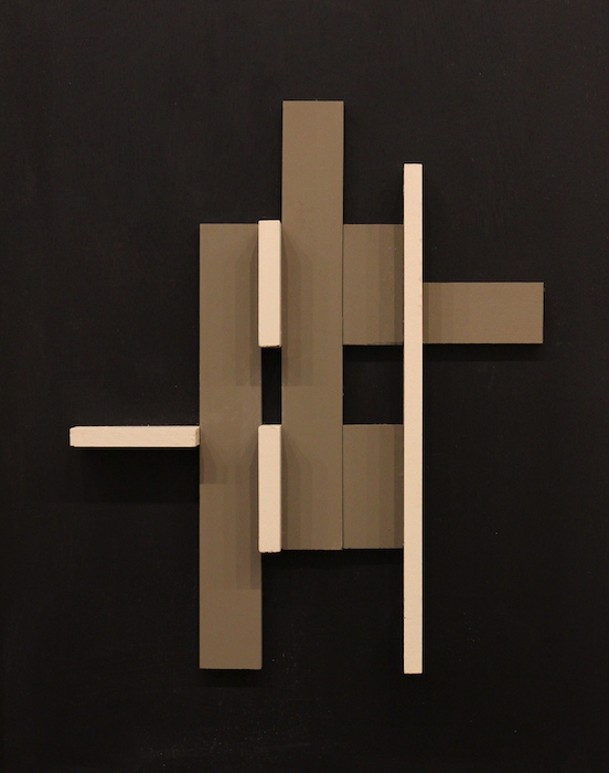 Michael Centrella, "De Stijl", painted relief, $800