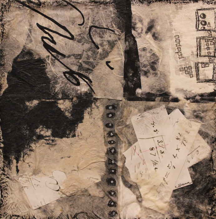 Carol Dunn, "It Figures", collage, $165