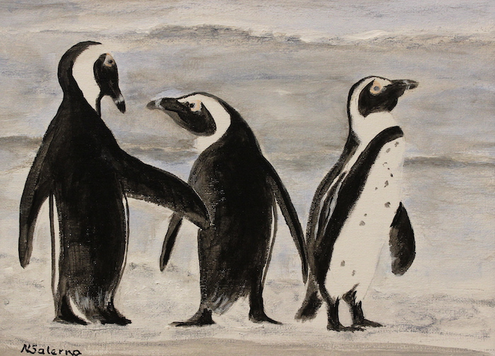 Nick Salerno, "A Day at the Beach", acrylic, $300