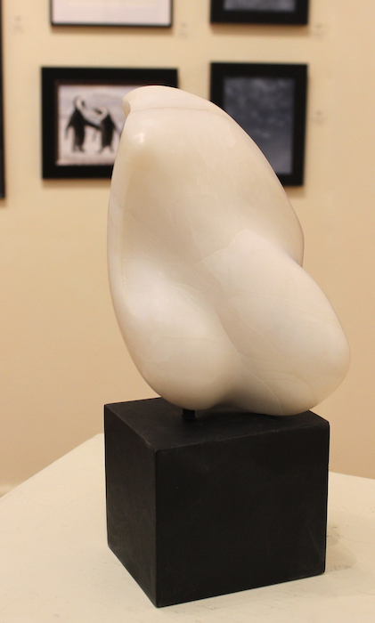 Fran Violante, "Organic Embrace", alabaster, $800